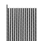 Chain Link Fence Privacy Slats Single-Wall for 6' High Fence Bottom Lock Black